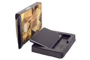 2.5寸SSD包裝盒 可(kě)搭配黑(hēi)色或者透明(míng)加厚吸塑內(nèi)托