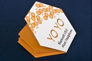 展會(huì)六邊形宣傳小(xiǎo)冊子(zǐ) 異形彩卡折頁