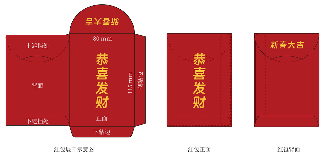 紅(hóng)包設計(jì)注意事(shì)項